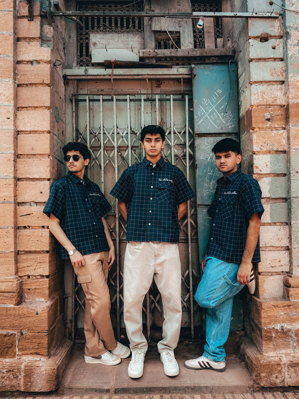 Navy Check // Crisscross
