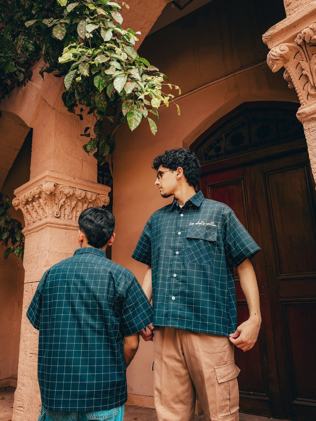 Navy Check // Crisscross