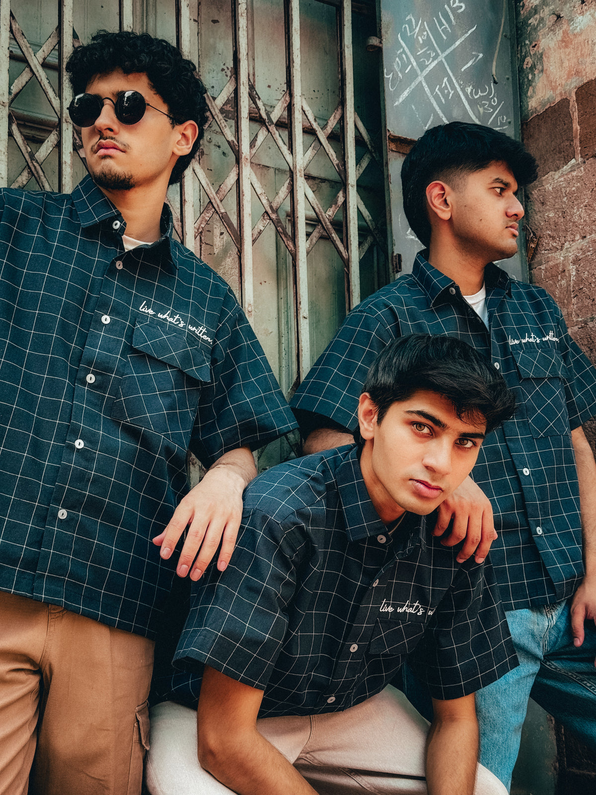 Navy Check // Crisscross
